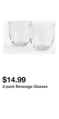 H&M 2-pack Beverage Glasses offer