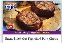 M & M Food Market Extra Thick Cut Frenched Pork Chops offer
