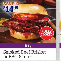 M & M Food Market Smoked Beef Brisket in BBQ Sauce offer
