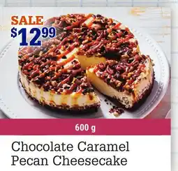 M & M Food Market Chocolate Caramel Pecan Cheesecake offer