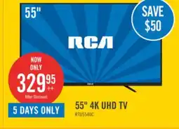 The Brick RCA 55 4K UHD LED Television - RTU5540-C offer