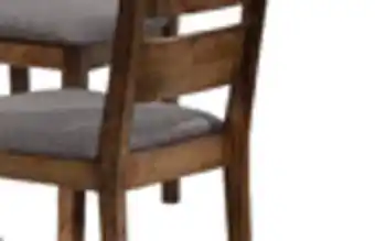 The Brick Plum Dining Chair with Polyester Fabric, Wood, Ladder-Back - Nutmeg Brown offer