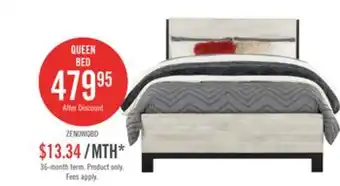 The Brick Zen Panel Bed, Light Grey - Queen Size offer