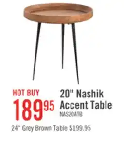The Brick Nashik 20 Round Accent Table - Brown offer
