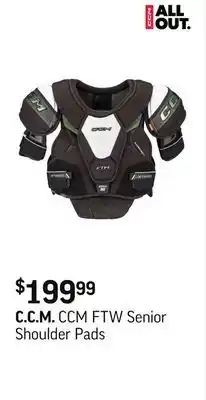Sport Chek CCM FTW Senior Shoulder Pads offer