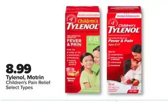 PharmaChoice Tylenol, Motrin Children's Pain Relief offer