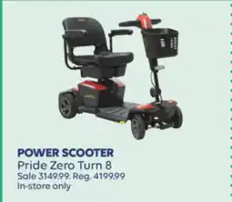 Wellwise by Shoppers POWER SCOOTER Pride Zero Turn 8 offer