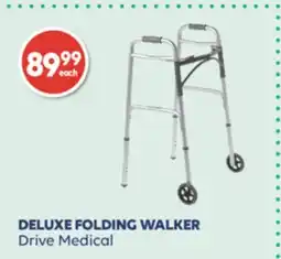 Wellwise by Shoppers DELUXE FOLDING WALKER Drive Medical offer