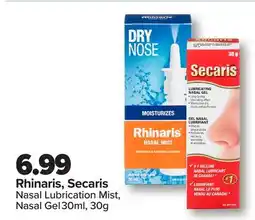PharmaChoice Rhinaris, Secaris Nasal Lubrication Mist, Nasal Gel offer