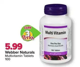 PharmaChoice Webber Naturals Multivitamin Tablets offer