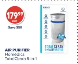 Wellwise by Shoppers AIR PURIFIER Homedics TotalClean 5-in-1 offer