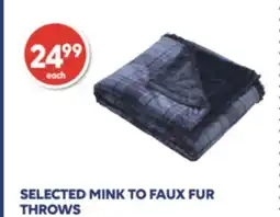 Wellwise by Shoppers SELECTED MINK TO FAUX FUR THROWS offer