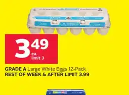 Rexall GRADE A Large White Eggs offer