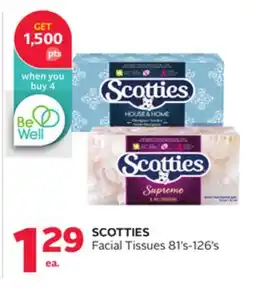 Rexall SCOTTIES Facial Tissues offer