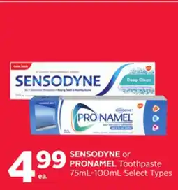 Rexall SENSODYNE or PRONAMEL Toothpaste 75mL-100mL offer