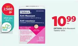 Rexall OPTION + Anti-Nauseant Tablets offer