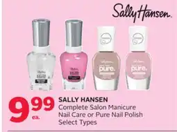 Rexall SALLY HANSEN Complete Salon Manicure Nail Care or Pure Nail Polish offer