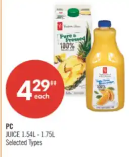 Shoppers Drug Mart PC JUICE offer