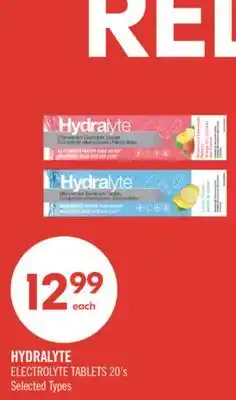 Shoppers Drug Mart HYDRALYTE ELECTROLYTE TABLETS offer