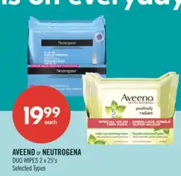 Shoppers Drug Mart AVEENO or NEUTROGENA DUO WIPES offer