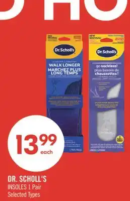 Shoppers Drug Mart DR. SCHOLL'S INSOLES 1 Pair offer