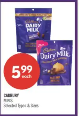 Shoppers Drug Mart CADBURY MINIS offer