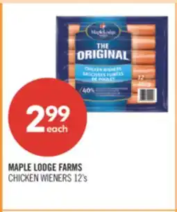 Shoppers Drug Mart MAPLE LODGE FARMS CHICKEN WIENERS offer