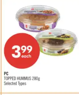 Shoppers Drug Mart PC TOPPED HUMMUS 280g offer