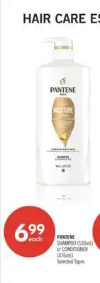 Shoppers Drug Mart PANTENE SHAMPOO (530mL) or CONDITIONER (476mL) offer