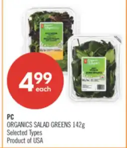 Shoppers Drug Mart PC ORGANICS SALAD GREENS offer