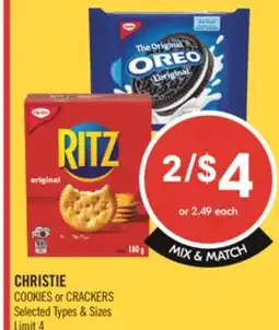 Shoppers Drug Mart CHRISTIE COOKIES or CRACKERS offer