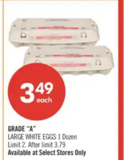 Shoppers Drug Mart GRADE A LARGE WHITE EGGS offer