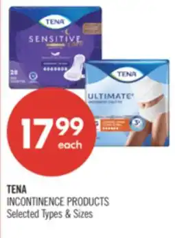Shoppers Drug Mart TENA INCONTINENCE PRODUCTS offer