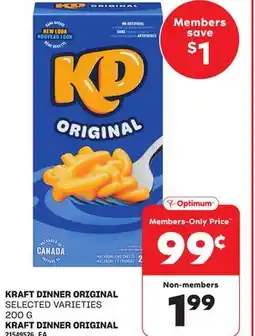 Independent City Market KRAFT DINNER ORIGINAL, 200 G offer