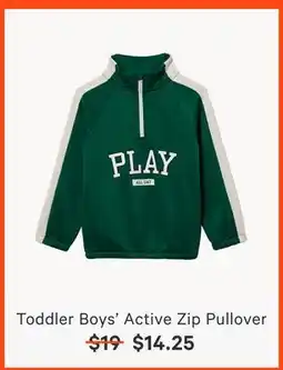 Joe Fresh Toddler Boys' Active Zip Pullover offer