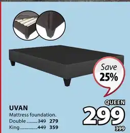 JYSK UVAN Mattress foundation offer