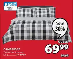 JYSK CAMBRIDGE 7-piece bed-in-a-bag offer