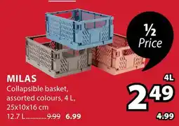 JYSK MILAS Collapsible basket offer