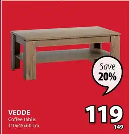 JYSK VEDDE Coffee Table offer
