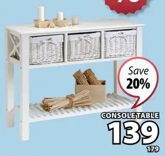 JYSK DINA CONSOLE TABLE offer