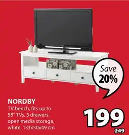 JYSK NORDBY TV bench offer