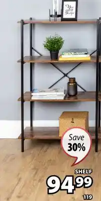 JYSK Colton Office desk, antique brown/black, 120 x 75 x 60 cm offer