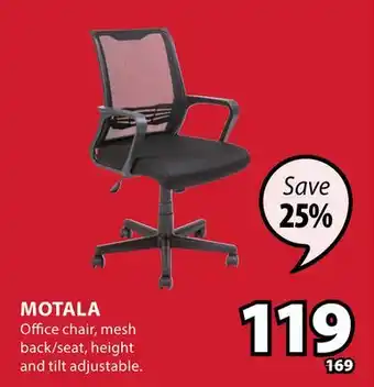 JYSK MOTALA Office Chair offer