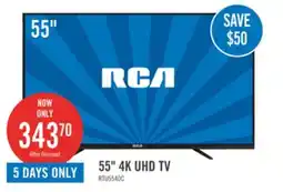 The Brick RCA 55 4K UHD LED Television - RTU5540-C offer