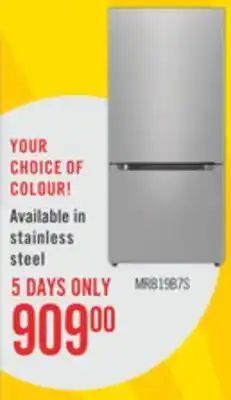 The Brick Midea 18.7 Cu. Ft. Bottom-Freezer Refrigerator - MRB19B7AST offer