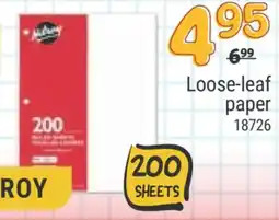 Rossy HILROY Loose-leaf paper offer