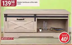 Rossy Modern farmhouse coffee table offer