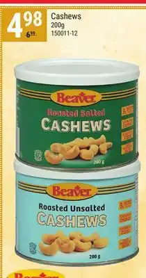 Rossy Beaver Cashews offer
