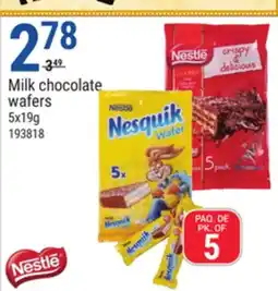 Rossy Milk chocolate wafers offer