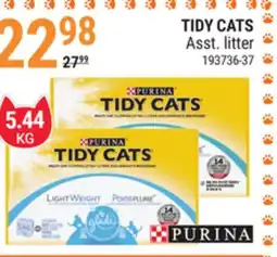 Rossy PURINA TIDY CATS Asst. litter offer